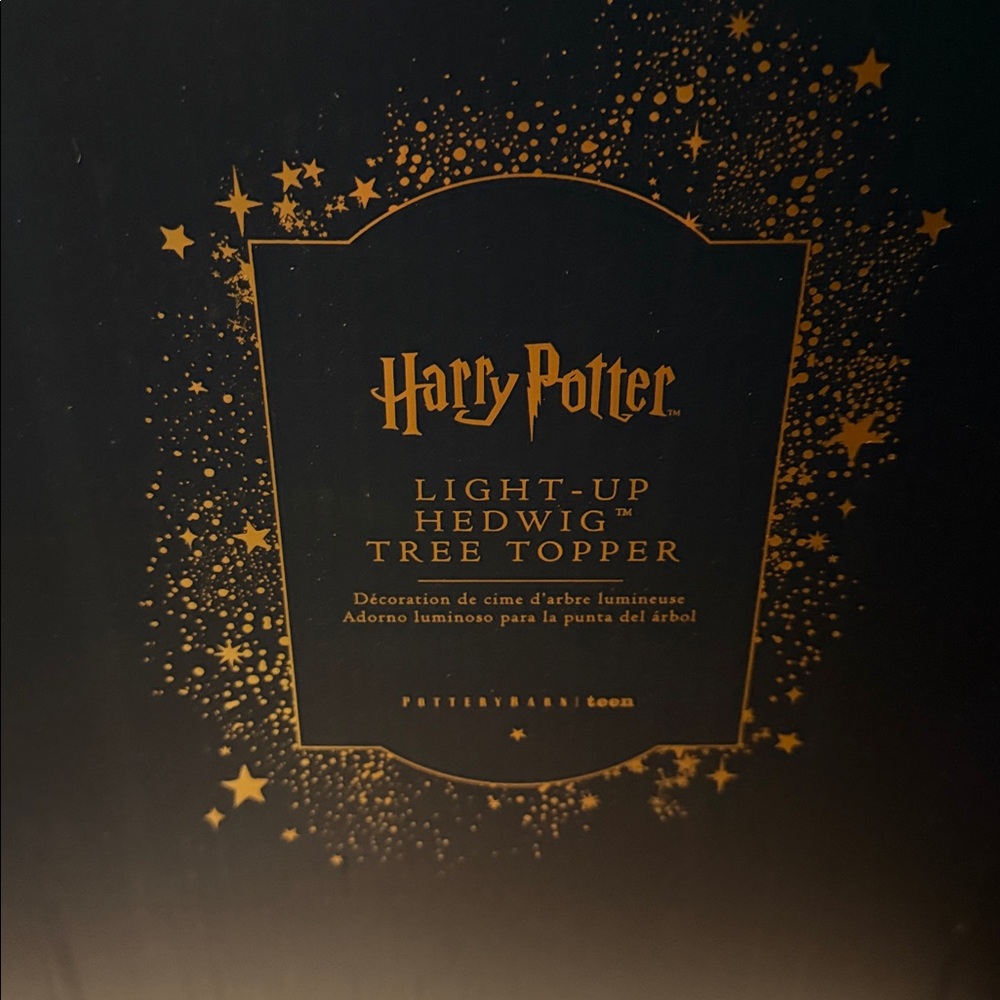 Pottery Barn Teen Harry Potter Hedwig Light Up Tree Topper BNIB - Picture 6 of 10